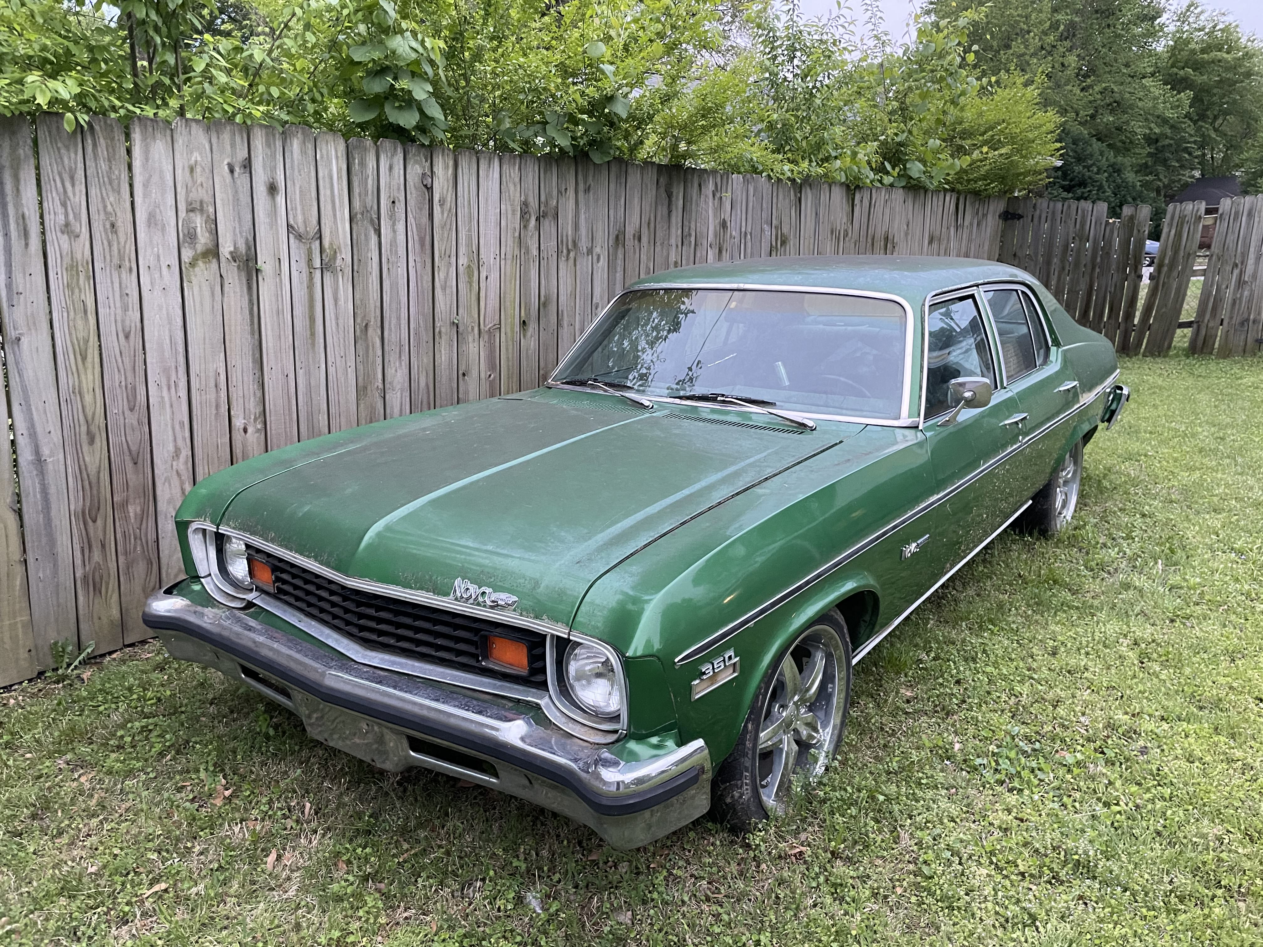 1973 Chevy Nova Custom in the shop